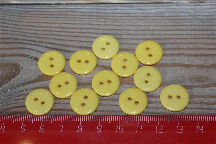 Пуговицы круглые пластик 15 мм - фото 33221