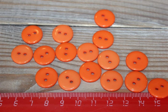 Пуговицы круглые пластик 15 мм - фото 33225