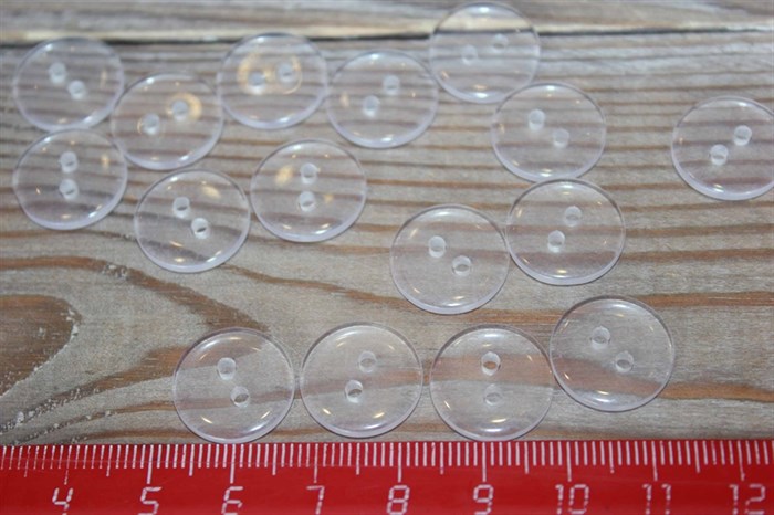 Пуговицы круглые пластик 15 мм - фото 33227