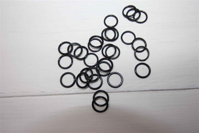 Кольцо для бюстгальтера пластик TBY-82609 10 мм цв.черный - фото 40186