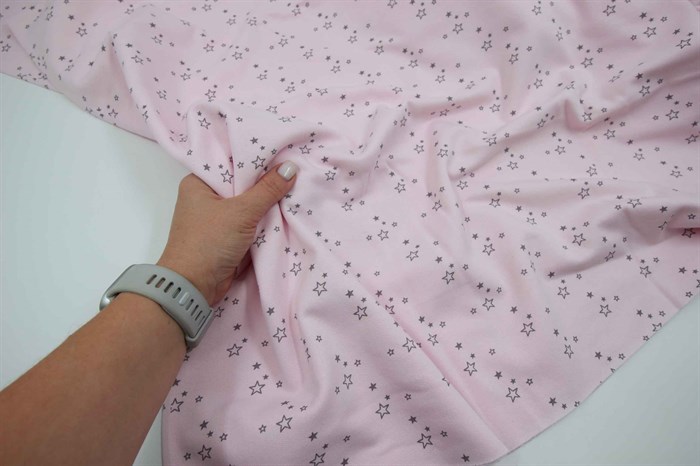 Футер Звезды на розовом - фото 50339