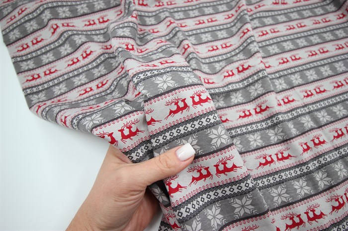 Кулирка новогодняя Олени - фото 50353