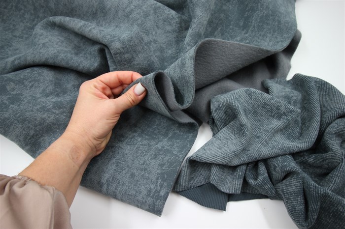 Футер 3-х нитка начес варенка Серый - фото 50364