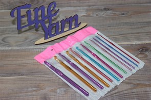 Крючки для вязания алюминиевые цветные
