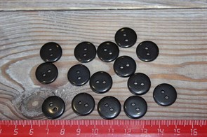 Пуговицы круглые пластик 15 мм