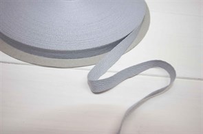 Тесьма киперная хлопок 10 мм серый
