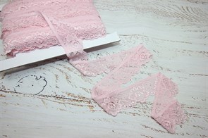 Кружево-стрейч арт.TBY.L839 35мм неж.розовый