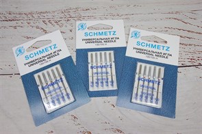 Иглы стандартные Schmetz 70, 80 (2), 90,100 (уп. 5 штук)