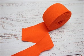 Бейка из рибаны 3,5 см цвет Оранжевый 9-10 метров