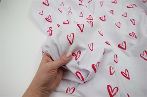 Кулирка Красные сердечки