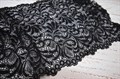 Кружево-стрейч арт.TBY 8012 180мм черный - фото 40328