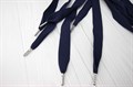 Шнурки широкие 2,5 см синий 140 см - фото 46479