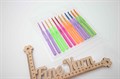 Набор алюминиевых крючков для вязания Maxwell Colors с пластиковой ручкой (2.5-5.0 мм) - фото 47054