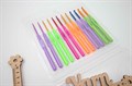 Набор алюминиевых крючков для вязания Maxwell Colors с пластиковой ручкой (2.5-5.0 мм) - фото 47055